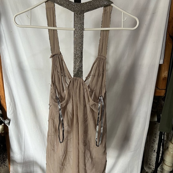 BKE Boutique Beaded Chiffon Tank - Picture 4 of 6